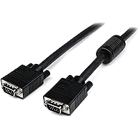 StarTech.com 30 ft Coax High Resolution Monitor VGA Cable - HD15 M/M - 30ft HD15 to HD15 Cable - 30ft VGA Monitor Cable (MXT101MMHQ30)