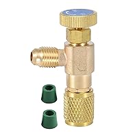 Air Conditioning Valves 1/4 Inch for R410 1/4 Adapter Fitting Refrigeration Repair and R22 Flow Control Valves