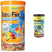 TetraFin Plus Goldfish Flakes and TetraMin Plus Tropical Flakes Bundle (7.06 Ounces Each)