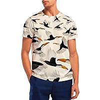 Printed T Shirts for Men Graphic Casual Short Sleeve Cotton Crewneck Summer Beach Hippie Shirt Hipster Hip Hop Shirts