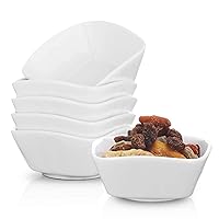 Ramekin 6 oz Dip Bowls Set,White Dipping Sauce Bowls/Dishes for Tomato Sauce, Soy, BBQ and other Party Dinner - Set of 6 (6oz)