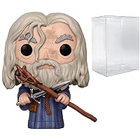 POP Lord of The Rings - Gandalf The Grey Funko Pop! Vinyl Figure (Bundled with Compatible Pop Box Protector Case) Multicolored 3.75 inches