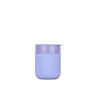 W&P Porter Ceramic Mug w/Protective Silicone Sleeve, Lavender 12 Ounces | On-the-Go | Reusable Cup for Coffee or Tea | Portable | Dishwasher Safe