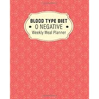 Blood Type Diet O Negative Weekly Meal Planner: Organize Your Meals And Stay On Track