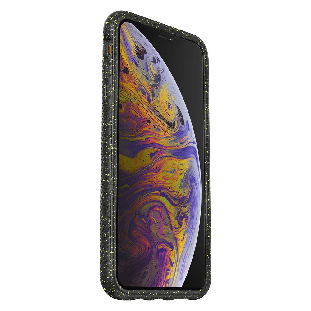 OtterBox Clear Case with Colorful Grip Edge for iPhone Xs Max - Night Glow (Clear/Black/Lime)