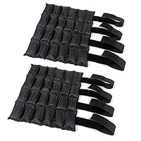 Horse Ice Leg Wraps Set Of 2, Ice Pack Cooling Wrap for Horse Injuries, Therapy Full Leg Ice Boot Cold Pack with Flexible Straps for Hock, Ankle, Knee, Legs and Hooves, 16.9'' x 16.1'' Black