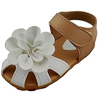 WUIWUIYU Baby Toddlers Little Flower Girls Soft Closed-Toe Princess Summer Shoes Water Flats Sandals Slippers