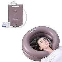 Portable Inflatable Hair Washing Basin for Bedridden - Wash Hair in Bed with Inflatable Shampoo Bowl.Hair Washing Basin for Elderly,Disabled,Injured,Ideal Inflatable Sink for Locs Detox