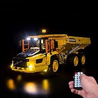 Upgrade RC Light Kit LED Lights for Lego 42114 Technic 6x6 Volvo Articulated Hauler RC Truck (Not Include Building Block Model) (with RC)