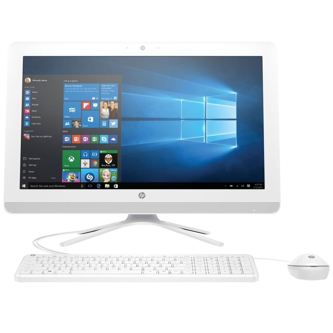 HP 22-b016 All-in-One Desktop (Intel Pentium J3710, 4Gb Ram, 1Tb HDD) with Windows 10