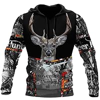 Premium November Deer Hunting Shirts 3D Sportwear Hoodie, Hawaiian, T Shirt, Zip Up Hoodie, Sweatshirt