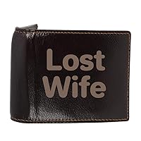 REWARD:Lost Wife - Genuine Engraved Soft Cowhide Bifold Leather Wallet