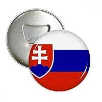 Slovakia National Flag Europe Country Bottle Opener Fridge Magnet Emblem Multifunction Badge