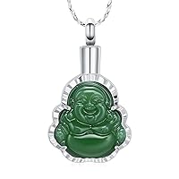 Cremation Urn Necklace Ashes Jewelry For Women Men Keepsake Pendant Memorial Locket Ash Holder Buddha Necklace For Women Men
