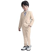 Boys Suits 3 Piece Plaid Kids Tuxedo Blazer Pants with Bow Tie Dress Modern Suits for Boys