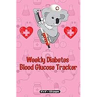 Weekly Diabetes Blood Glucose Tracker: 6