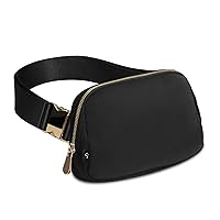 Black Velvet Gold Belt Bag For Girls Kids Fanny Pack For Women Crossbody Bag Fashionable Waist Bag