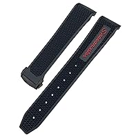 Rubber Silicone Soft Watchband 19mm 21mm 20mm Fit for Omega Speedmaster 326 Watch Strap Seamaster 300 Black Sport Bracelet Tools
