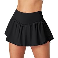 Ewedoos Womens Flowy Shorts with Pockets Tummy Control Athletic Shorts for Women Running Shorts Tennis Skirt Skort