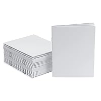 Hygloss Blank Books for Journaling, Sketching, Writing and More for Arts and Crafts-Softcover, 24 Pages, 4.25 x 5.5 Inches, 24 Pack, White