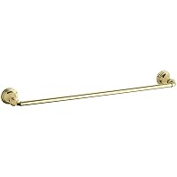 KOHLER K-10551-PB Devonshire 24-Inch Bathroom Towel Bar, Vibrant Polished Brass