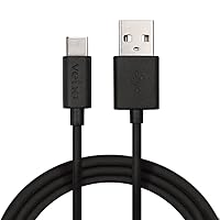 Veho Pebble USB-A to USB-C Cable | 1 Metre/ 3.3 Feet | Charge and Sync | Charger | Syncing | Durable | Android | Samsung Galaxy S9 | HTC | MacBook | Nintendo Switch | Black (VCL-003-C-1M)