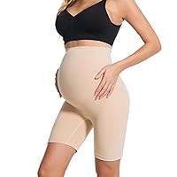 HOFISH Women's Maternity Shapewear Seamless Pregnancy Underwear for Dresses Belly Support High Waisted Panties