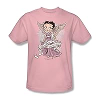 Betty Boop - Grandma Guardian Angel Adult T-Shirt in Pink