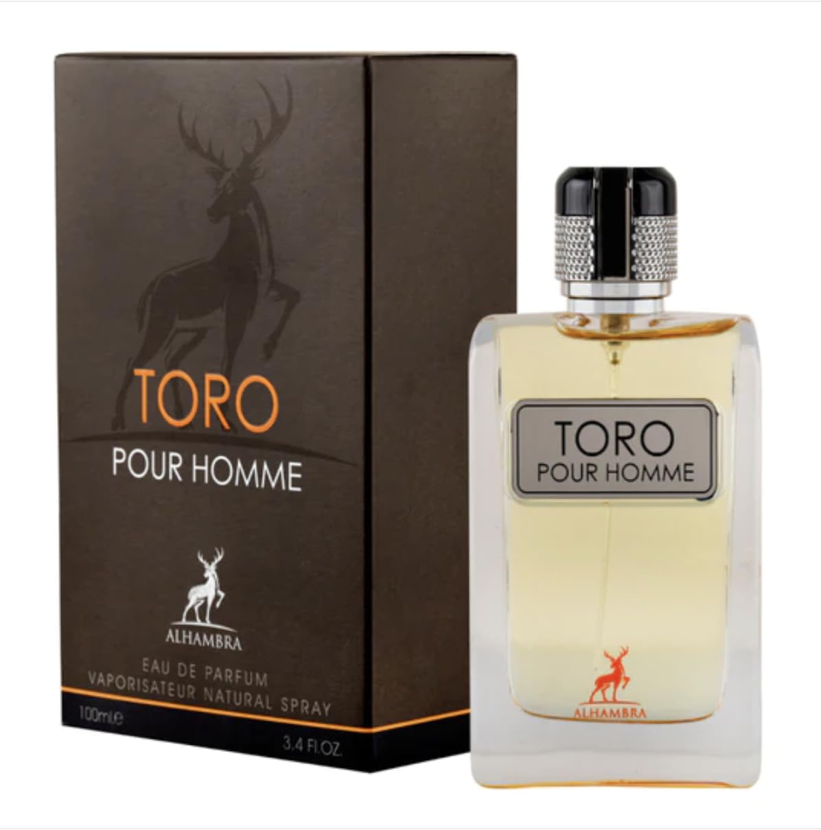 ALHAMBRA TORO PURE HOMME EAU DE PARFUM 100ml | LUXURY LONG LASTING FRAGRANCE | PREMIUM IMPORTED FRAGRANCE SCENT FOR MEN AND WOMEN | PERFUME GIFT SET | ALL OCCASION (Pack of 1)