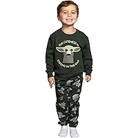 Star Wars Yoda Grogu The Cuteness is Strong in This One Green Sweatshirt and Pants Set