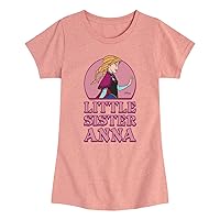 Disney Frozen - Winter - Little Sister Anna - Toddler & Youth Girls Short Sleeve Graphic T-Shirt