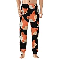 Fox Men's Pajama Pants Soft Lounge Bottoms Lightweight Sleepwear Pants
