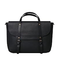 Oslo Leather Briefcase - Upto 16” Macbook Pro (Large Black)