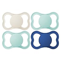 MAM Air Matte Pacifiers, for Sensitive Skin, 6+ Months, Best Pacifier for Breastfed Babies, Baby Boy Pacifiers, 6-16, 4 Count