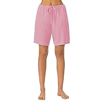 Nautica Women's Sleepwear Cotton Jersey Knit Pajama Bermuda Sleep Shorts (Regular and Plus Size)