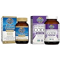 Primal Defense Ultra Ultimate Probiotic Formula & Zinc Supplements 30mg High Potency Raw Zinc and Vitamin C Multimineral Supplement