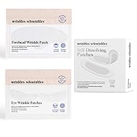 Wrinkles Schminkles The Power Trio | Forehead Wrinkle Patch | Eye Wrinkle Patch 1 Pair | Self Dissolving Patches 4 Pair