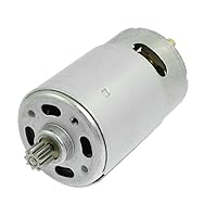 sourcing map DC 18V 32000RPM 9 Teeth Shank Gear Motor for Rechargeable Electric Drill