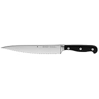 WMF Spitzenklasse Plus Double Serrated Edge Kitchen Knife, 37 x 7.8 x 3 cm, Black