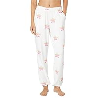 PJ Salvage womens Loungewear Stardust Banded Pant Pajama Bottom, Ivory, Medium US