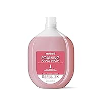 Method Foaming Hand Soap, Refill, Pink Grapefruit, Recyclable Bottle, Biodegradable Formula, 28 oz, (Pack of 1)