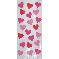 Multicolor Key To Your Heart Large Party Plastic Bags - 11