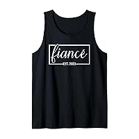 Fiancé Est. 2023 Engaged Future Husband Engagement Fiancé Tank Top