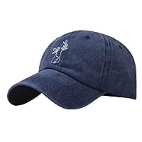 Babsully Women's Spring and Summer Cap, Damaged Treatment, Solid Color Denim Cap, Cotton, Size Adjustable, Casual, Unisex, Sun Protection, Quick Drying, Breathable, Flirty, UV Cut Hat, Spring, Summer, Autumn, Stylish, Climbing, Fishing, Running, Outdoor Activities