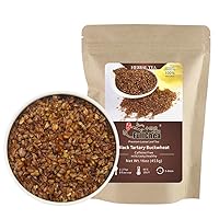 FullChea - Himalayan Tartary Buckwheat Tea - Black Buckwheat - Roasted Buckwheat - Loose Leaf Herbal Tea - Caffeine Free - NON-GMO - Gluten Free - 100% Natural 16oz / 453g