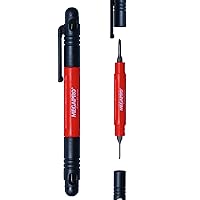 Pocket Screwdriver - 4 in 1 Screwdriver for Jewelry, Electronic & Eye Glass Repair - Pocket Tool with 2 Industrial S2 Steel Double Ended Screwdriver Bits & Pocket Clip
