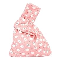 Chezi Women's Japanese Style Floral Knot Bag Small Size