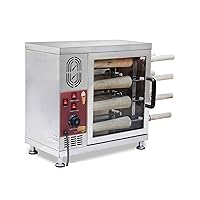 Chimney cake oven machine,Bread barbeque machine/chimney Waffle maker Hungarian bread roll machine 3000w (110V/60HZ, 16 pcs baking roll)