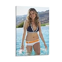 Sarah Chalke Poster Swimsuit Gifts Canvas Painting Poster Wall Art Decorative Picture Prints Modern Decor Framed-unframed 12×18inch(30×45cm)