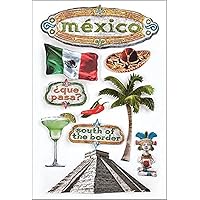 Paper House Productions STDM-0021E 3D Cardstock Stickers, Mexico